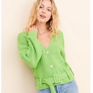 NWT J.o.a. Belted Knit Chunky Cardigan